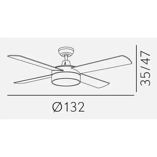 Ventiladores techo Oro FABRILAMP