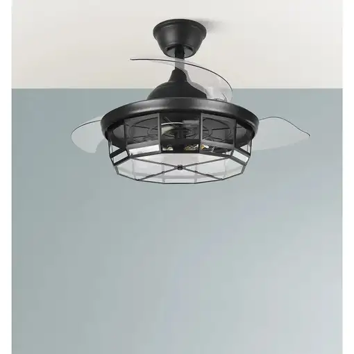 Ventiladores techo Negro FABRILAMP