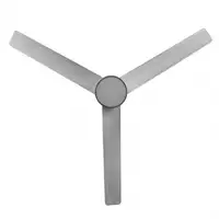 Ventilador LED níquel/gris, 6 vel., con mando y temporizador
