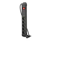 Lanberg SP1-05F-0150-BK base múltiple 1,5 m 5 salidas AC Interior Negro