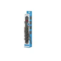 Lanberg SP1-05F-0150-BK base múltiple 1,5 m 5 salidas AC Interior Negro