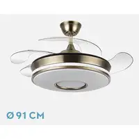 Fabrilamp 165399014 ventilador Oro