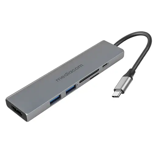 Mediacom MD-C312 base para portátil y replicador de puertos Alámbrico USB 3.2 Gen