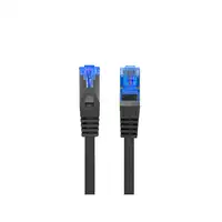 Lanberg PCF6A-10CC-0025-BK cable de red Negro 0,25 m Cat6a S/FTP (S-STP)