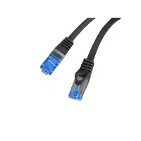 Lanberg PCF6A-10CC-0025-BK cable de red Negro 0,25 m Cat6a S/FTP (S-STP)