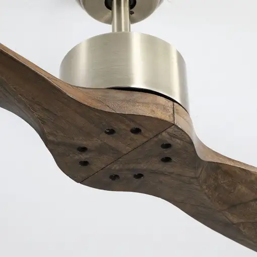 Ventilador DC Leste cuero 2 aspas sin luz