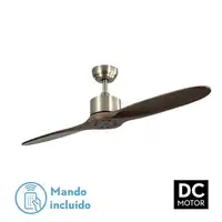 Ventilador DC Leste cuero 2 aspas sin luz