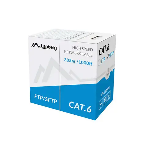 Lanberg LCS6-11CU-0305-S cable de red Gris 305 m Cat6 SF/UTP (S-FTP)