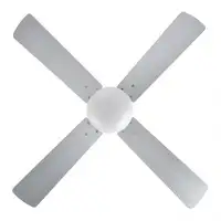 Ventilador DC Sofia níquel 4 aspas E27 reversible y mando