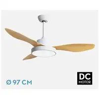 Fabrilamp 128599368 ventilador Neutral, Blanco