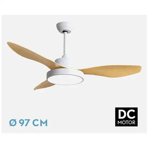 Fabrilamp 128599368 ventilador Neutral, Blanco