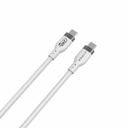 HYPER HJ4001WHGL cable USB USB 2.0 1 m USB C Blanco