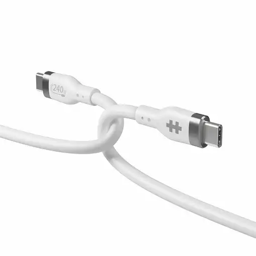 HYPER HJ4001WHGL cable USB USB 2.0 1 m USB C Blanco