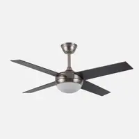 Ventilador DC Ciro níquel 4 aspas reversibles haya/wengué E27