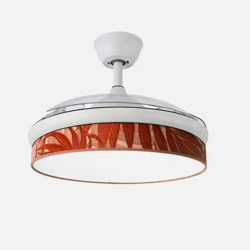 Ventilador DC Moda blanco/caldera LED 108 cm con mando