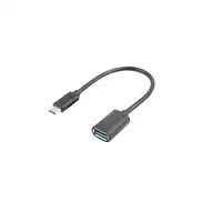 Lanberg AD-UC-UA-04 cable USB USB 3.2 Gen 1 (3.1 Gen 1) 0,15 m USB A USB C Negro