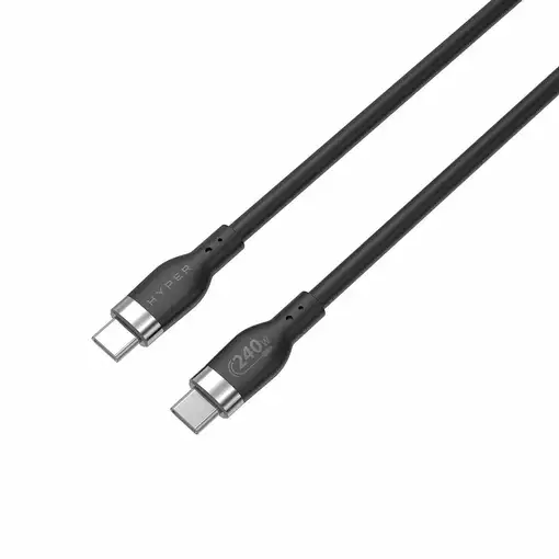 HYPER HJ4001BKGL cable USB USB 2.0 1 m USB C Negro