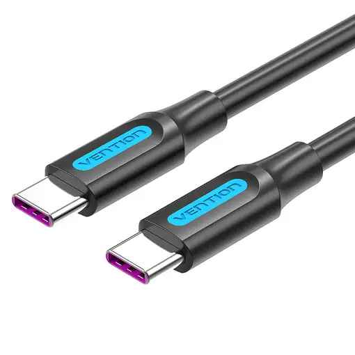 Vention Cable USB 2.0 5A Tipo-C COTBF/ USB Tipo-C Macho - USB Tipo-C Macho/ 1m/ Ne