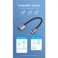 Vention Conversor CCWHB/ USB Tipo-C Macho - USB Hembra/ 15cm