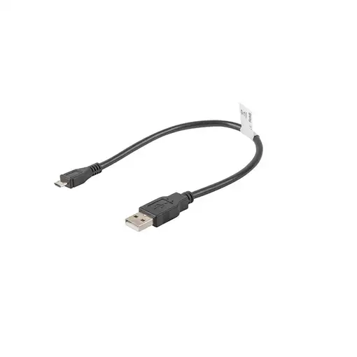 Lanberg CA-USBM-10CC-0003-BK cable USB USB 2.0 0,3 m Micro-USB B USB A Negro