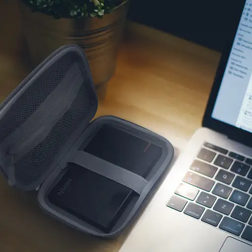 AISENS Estuche Protector para Caja Externa 2.5″, Gris