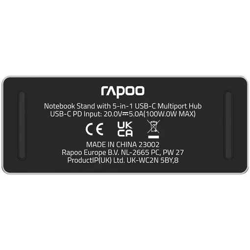 Rapoo UCS-5001 Soporte para ordenador portátil Plata