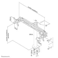 Neomounts FPMA-D700D Brazo de monitor 19-30"