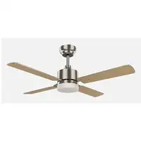 Fabrilamp 173591403 ventilador Haya, Níquel, Plata