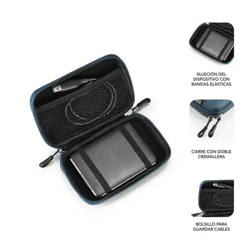 Funda Disco Duro Hdd Busines Case 2.5\  Azul