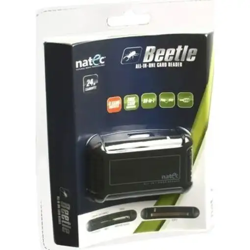 NATEC BEETLE lector de tarjeta USB 2.0 Negro