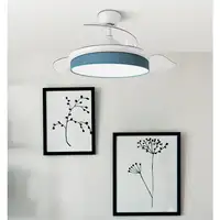 Ventilador DC Moda blanco/azul LED 108 cm con mando