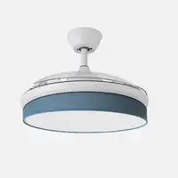 Ventilador DC Moda blanco/azul LED 108 cm con mando