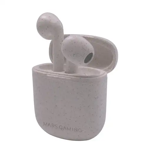 Mars Gaming MHI-ECO, Auriculares Inalámbricos TWS Ecológicos, Bluetooth 5.1, Micró