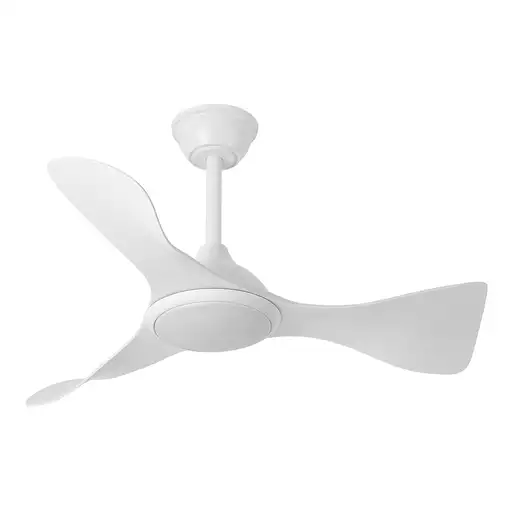 Fabrilamp Caiman ventilador de techo blanco, Led 36W, 3 aspas