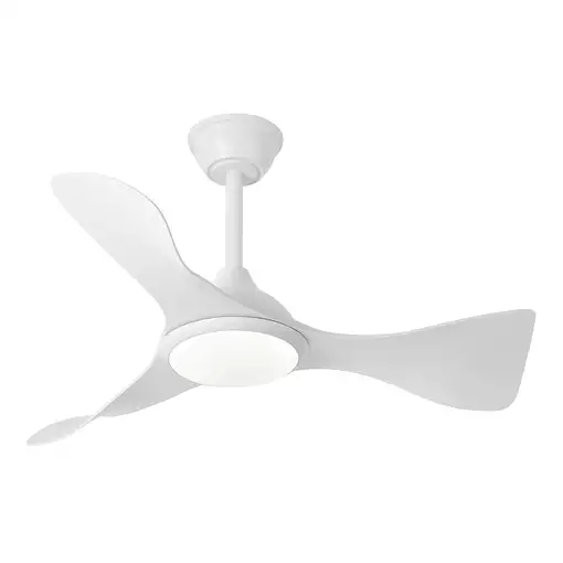 Fabrilamp Caiman ventilador de techo blanco, Led 36W, 3 aspas