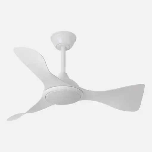 Fabrilamp Caiman ventilador de techo blanco, Led 36W, 3 aspas
