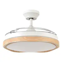 Fabrilamp Blondi ventilador de techo blanco/haya led 72W aspas plegables Fabrilamp Blondi ventilador de techo blanco/haya led 72W aspas plegables