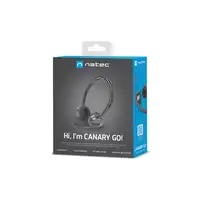 NATEC Canary Go Auriculares Alámbrico Diadema Oficina/Centro de llamadas Negro