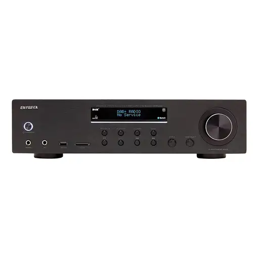 Aiwa AMR-200DAB/BK amplificador de audio 2.0 canales Hogar Negro