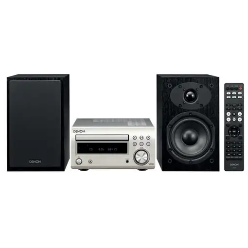 Denon D-M41 Minicadena de música para uso doméstico 60 W Negro, Plata