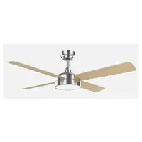 Fabrilamp 128791410 ventilador Haya, Níquel, Plata