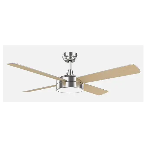 Fabrilamp 128791410 ventilador Haya, Níquel, Plata
