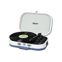 Trevi TT 1020 BT Tocadiscos de tracción directa Azul, Blanco Semiautomático