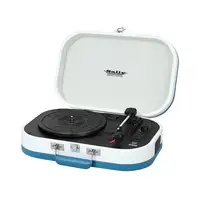 Trevi TT 1020 BT Tocadiscos de tracción directa Azul, Blanco Semiautomático