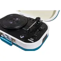 Trevi TT 1020 BT Tocadiscos de tracción directa Azul, Blanco Semiautomático