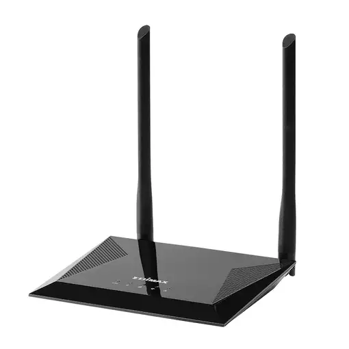Edimax N300 router inalámbrico Ethernet rápido Banda única (2,4 GHz) Negro