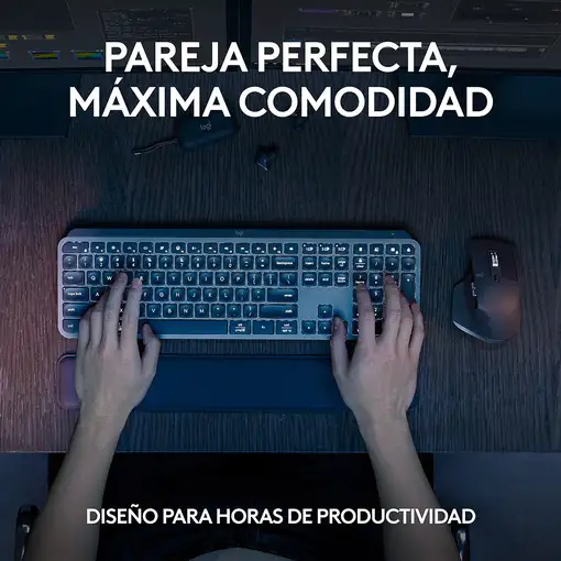 Logitech 920-011610 teclado Ratón incluido Oficina RF Wireless + Bluetooth QWERTY