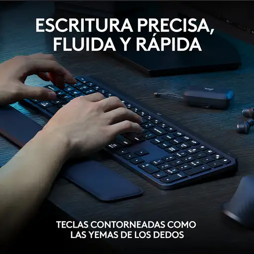 Logitech 920-011610 teclado Ratón incluido Oficina RF Wireless + Bluetooth QWERTY