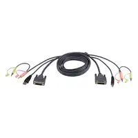 ATEN Cable KVM DVI-D single link USB de 5 m