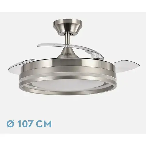 Ventiladores techo Níquel FABRILAMP